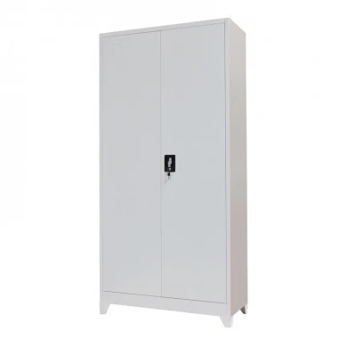 Ugren pakoworld metal wardrobe in light gray shade 90x40x190cm