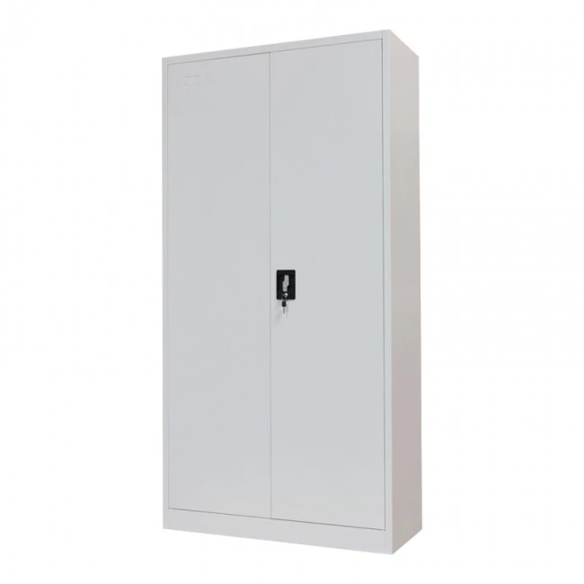 Zogi pakoworld metal wardrobe with partition in light gray color 90x45x180cm