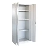 Metal wardrobe Ugren I Pakoworld in light grey shade 70x40x170cm.