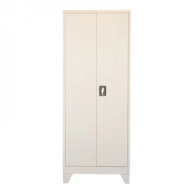 Metal wardrobe Ugren I Pakoworld in light grey shade 70x40x180cm
