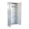 Metal wardrobe Ugren I Pakoworld in light grey shade 70x40x180cm