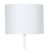Metal floor lamp Oliver pakoworld Ε27 with white shade D33x149cm