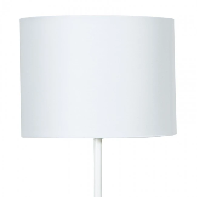 Metal floor lamp Oliver pakoworld Ε27 with white shade D33x149cm