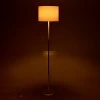 Metal floor lamp Oliver pakoworld Ε27 with white shade D33x149cm