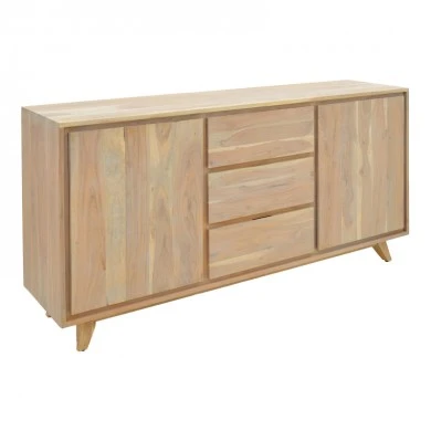 Emira pakoworld buffet, acacia wood in natural shade, 160x40x80cm