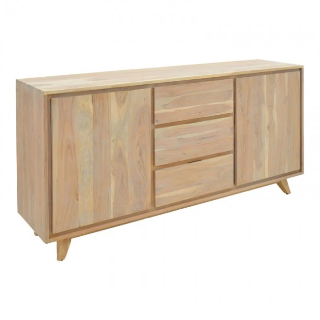 Emira pakoworld buffet, acacia wood in natural shade, 160x40x80cm
