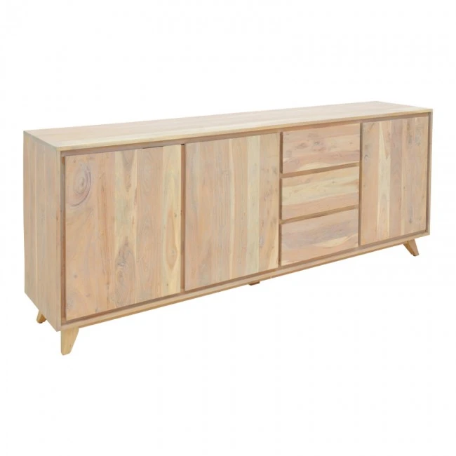 Emira pakoworld buffet, acacia wood in natural shade, 200x40x80cm