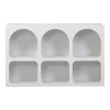 Buffet Emersi pakoworld with shelves mdf in white color 120x35x76cm