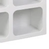 Buffet Emersi pakoworld with shelves mdf in white color 120x35x76cm