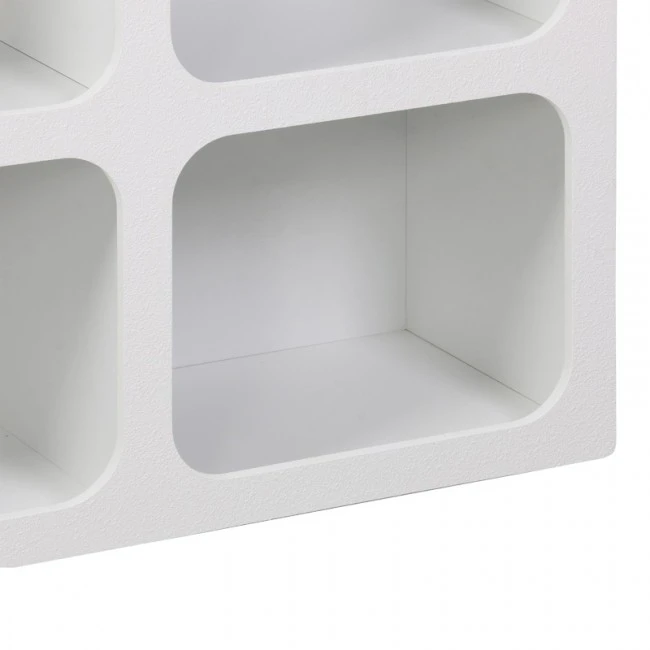 Buffet Emersi pakoworld with shelves mdf in white color 120x35x76cm