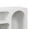 Buffet Emersi pakoworld with shelves mdf in white color 164x34x76cm