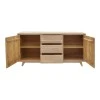 Emira pakoworld buffet, acacia wood in natural shade, 160x40x80cm