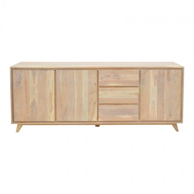 Emira pakoworld buffet, acacia wood in natural shade, 200x40x80cm