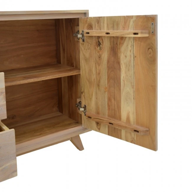 Emira pakoworld buffet, acacia wood in natural shade, 200x40x80cm