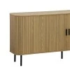 Buffet Scandi pakoworld MDF natural color with black metal legs 170x45x80cm