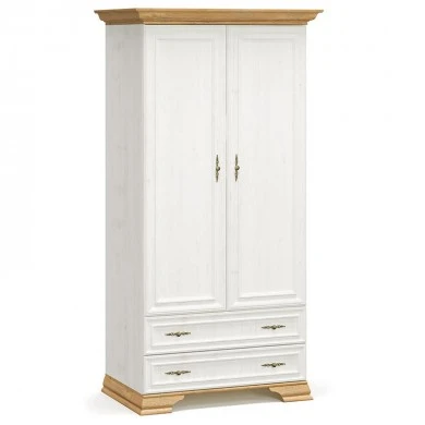 Wardrobe Jaden pakoworld double leaf color golden oak-white antique 101x62x197,5cm