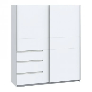 2-door ardrobe Gotion pakoworld white melamine 170.5x61x200,5cm