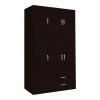 Three-leaf wardrobe with drawers Royal pakoworld in wenge shade 150x58x230cm