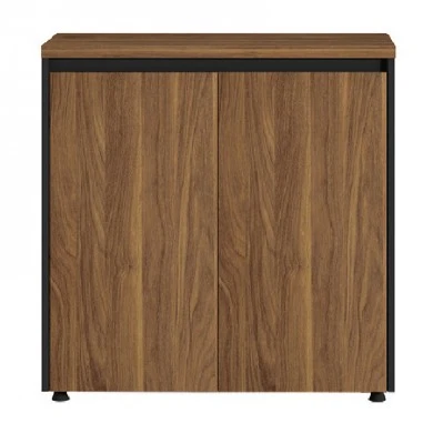 Professional low cabinet Oscar pakoworld in walnut-anthracite color 80x40x80cm