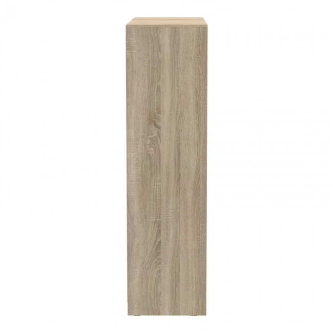 Aparador pakoworld two-leaf sliding wardrobe with mirror in sonoma color 180x60x220cm