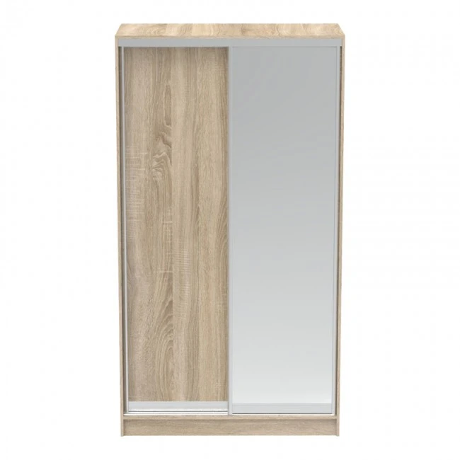 Korredor pakoworld two-leaf sliding wardrobe with mirror in sonoma color 120x60x220cm