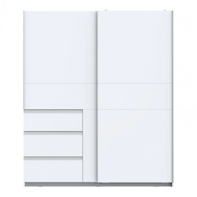 2-door ardrobe Gotion pakoworld white melamine 170.5x61x200,5cm