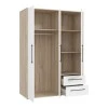 Wardrobe Razol pakoworld 3 doors white-sonoma melamine 144.5x59x200cm