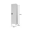 Koya pakoworld metal wardrobe-column in light gray shade 50x45x190cm