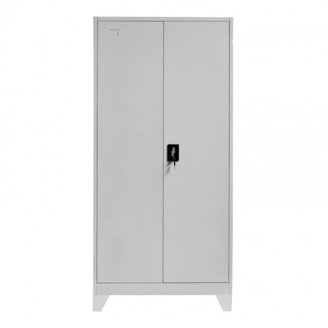 Ugren pakoworld metal wardrobe in light gray shade 90x40x190cm