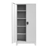 Ugren pakoworld metal wardrobe in light gray shade 90x40x190cm