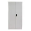 Metal wardrobe Ugren by Pakoworld in light grey shade, 90x40x180cm.