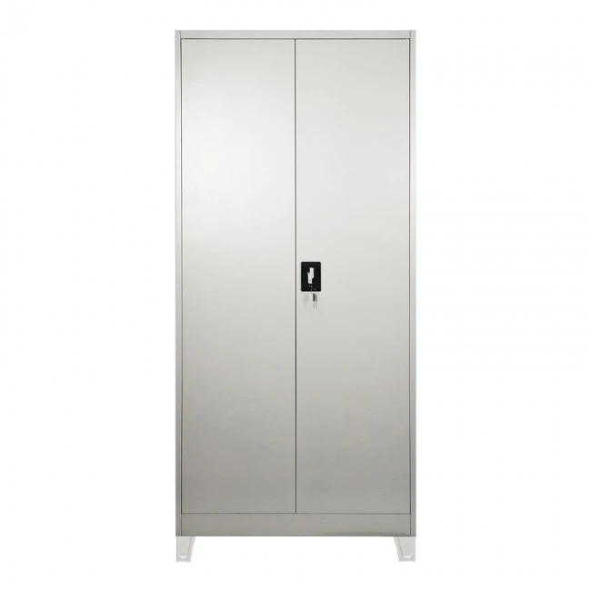 Zogi pakoworld metal cabinet with partition in light gray color 90x45x190cm