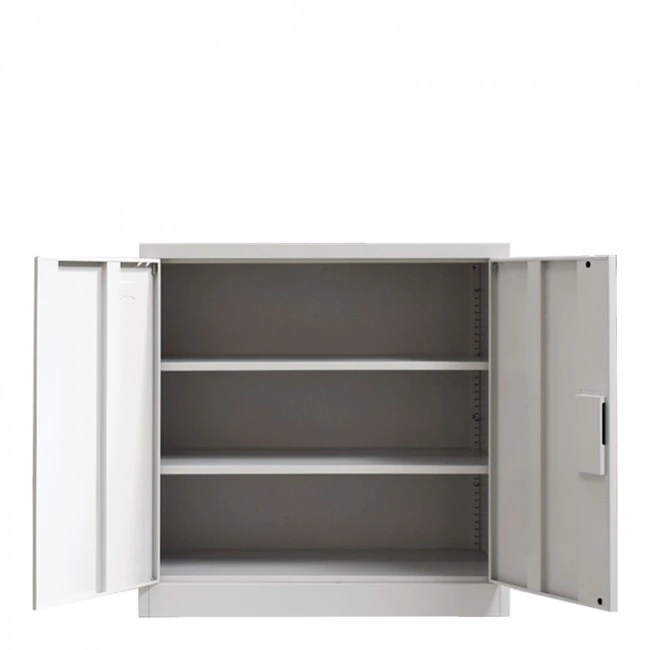 Armon pakoworld metal cabinet in light gray color 90x45x90cm