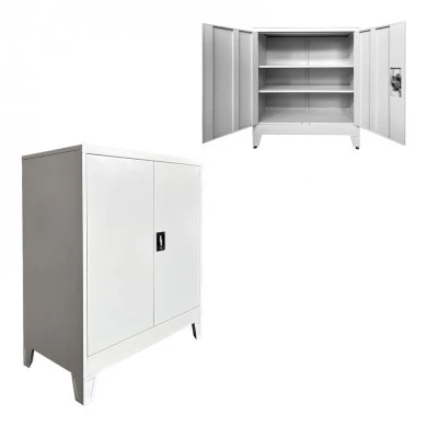 Armon pakoworld metal cabinet in light gray color 90x45x100cm
