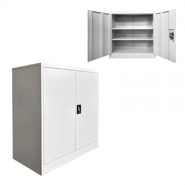 Armon pakoworld metal cabinet in light gray color 90x45x90cm