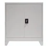 Armon pakoworld metal cabinet in light gray shade 90x45x100cm