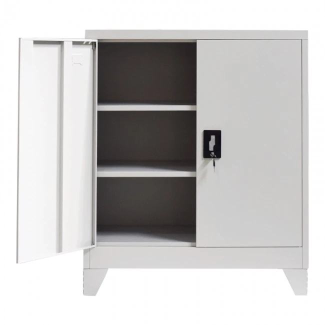 Armon pakoworld metal cabinet in light gray shade 90x45x100cm