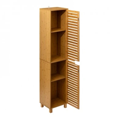 Wall cabinet-column Sicela pakoworld in natural color 33x28x168cm