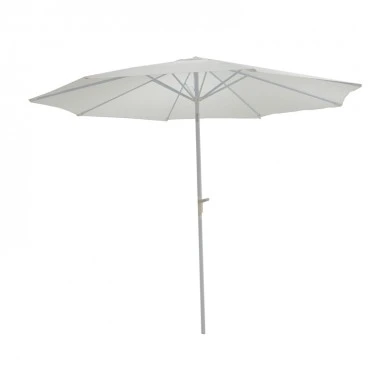 Professional umbrella Frow pakoworld white aluminum-beige fabric Φ3m
