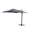 Garden hanging umbrella 360 degree rotation Raffaella pakoworld aluminum 3x3m anthracite