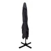 Garden hanging umbrella 360 degree rotation Raffaella pakoworld aluminum 3x3m anthracite