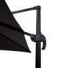Garden hanging umbrella 360 degree rotation Raffaella pakoworld aluminum 3x3m anthracite