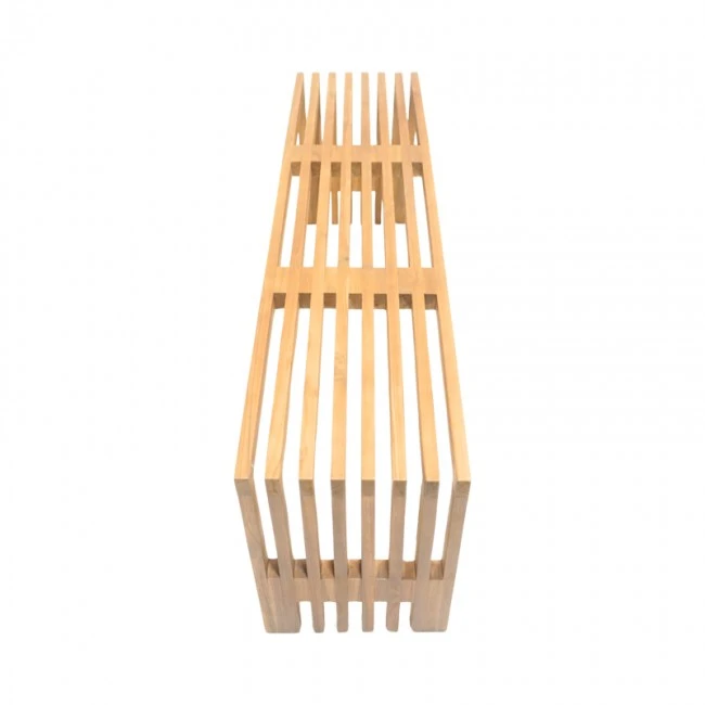Bench Zen pakoworld teak wood in natural color 140x35x48cm