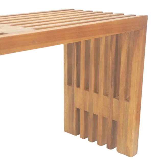 Bench Zen pakoworld teak wood in natural color 140x35x48cm