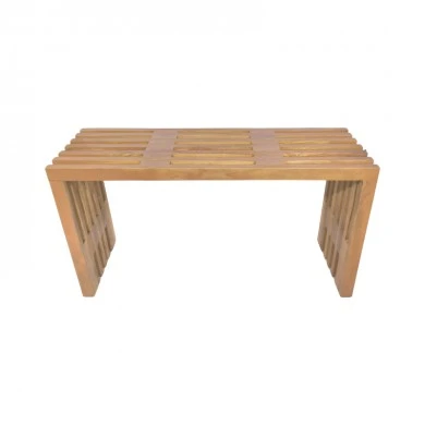 Bench Zen pakoworld teak wood in natural color 90x30x48cm