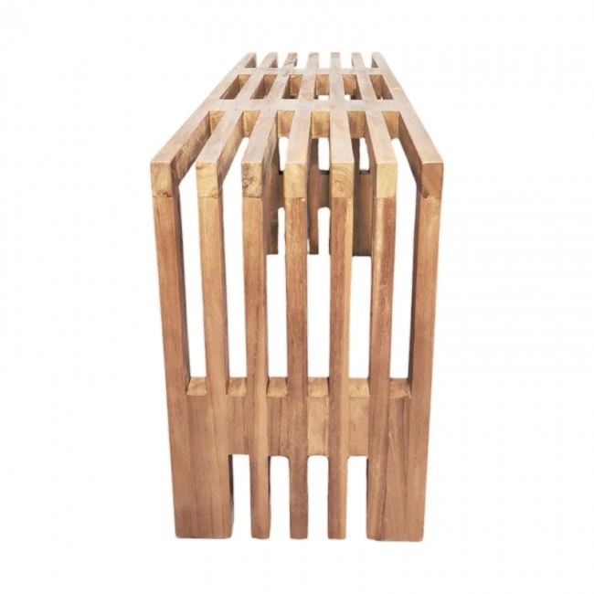 Bench Zen pakoworld teak wood in natural color 90x30x48cm