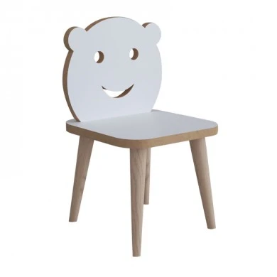 Jerry pakoworld children&#039;s chair white-natural 30x30x52cm