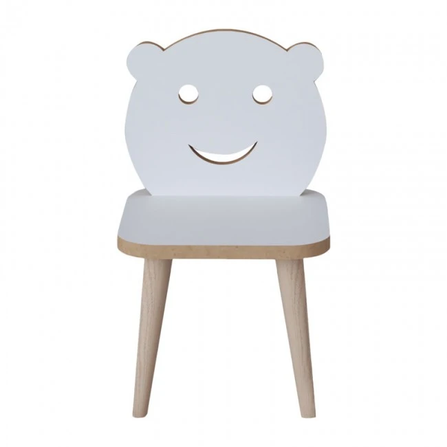 Jerry pakoworld children&#039;s chair white-natural 30x30x52cm
