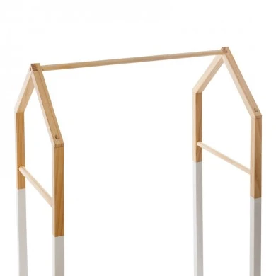 Children&#039;s hanger Holen pakoworld pine wood in natural and white color 60x37x100cm