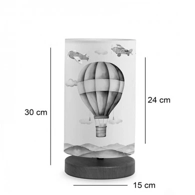 Children&#039;s table lamp Balon pakoworld multi-colored D15x30cm